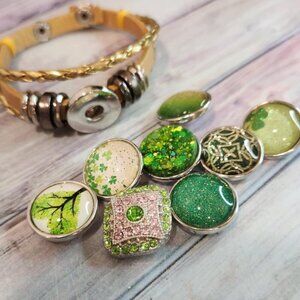 Gold Snap Bracelet Combo